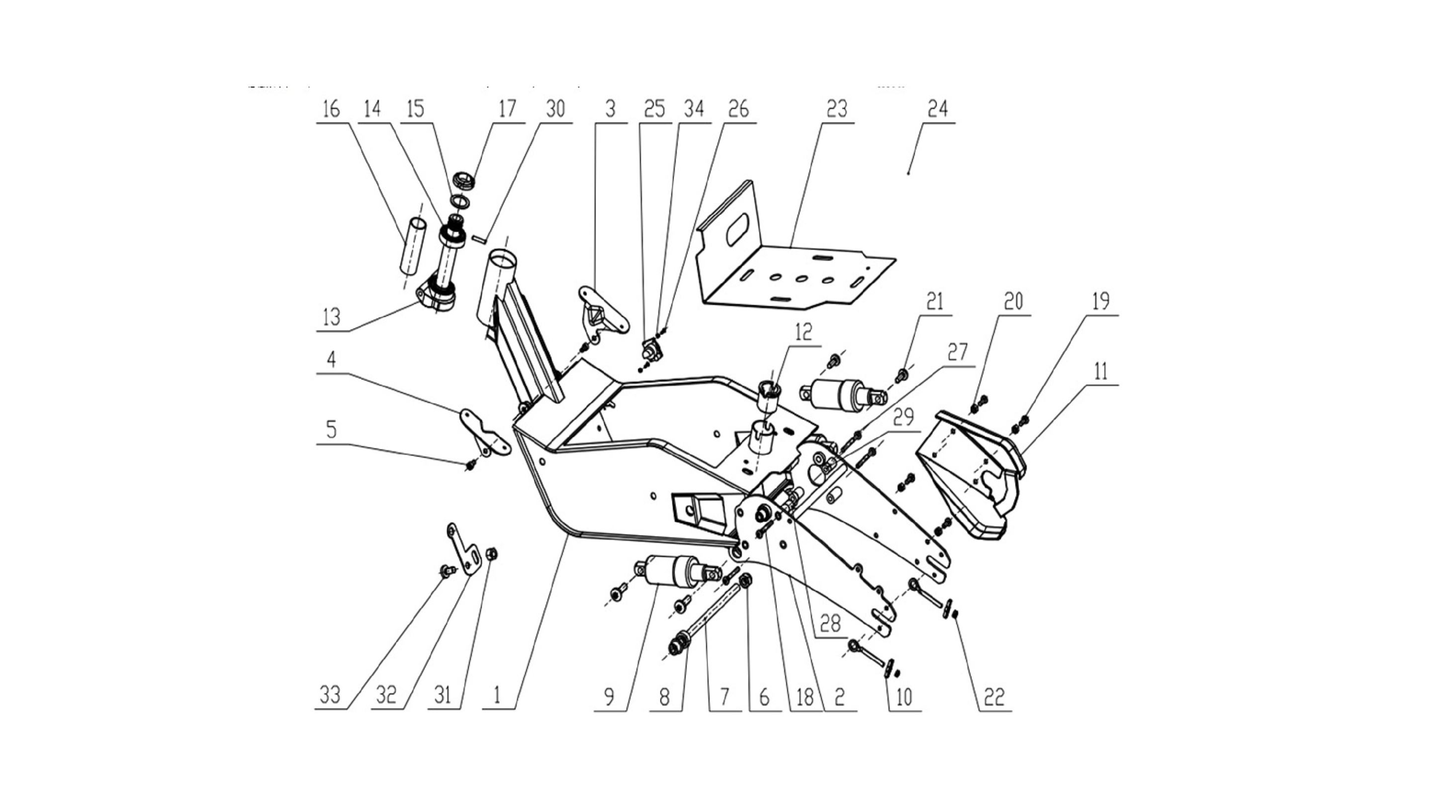 Nakrętka do napinacza łańcucha MAD Nr.22