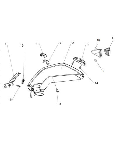 Śruba mocowania lamp tylnych MINI MAD PLUS