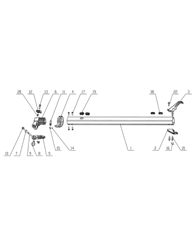 Folding mechanism connecting rod MINI MAD PLUS nr.11