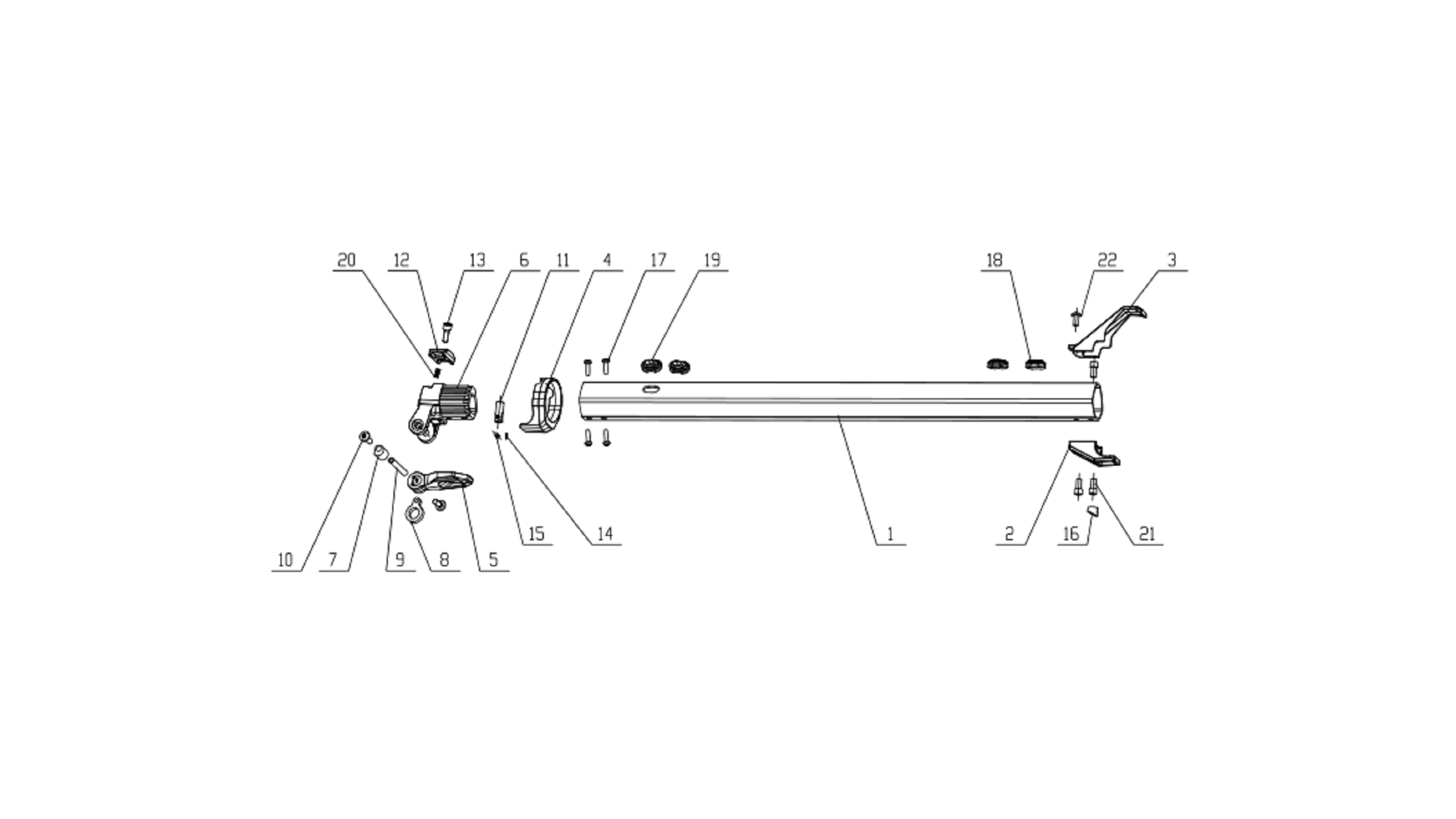 Folding mechanism connecting rod MINI MAD PLUS nr.11