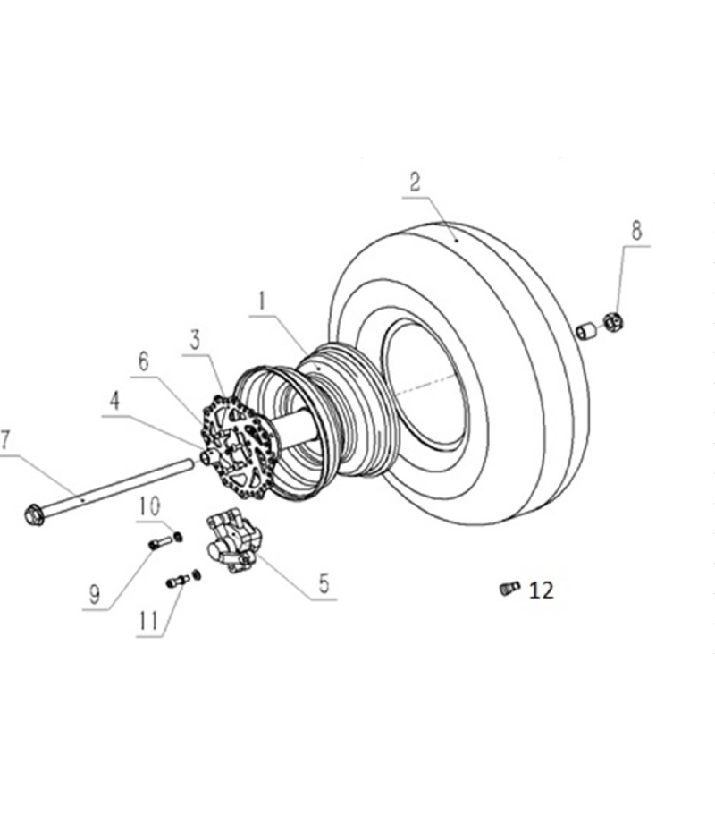 Przednia tarcza hamulcowa Mechanical MAD Nr.3